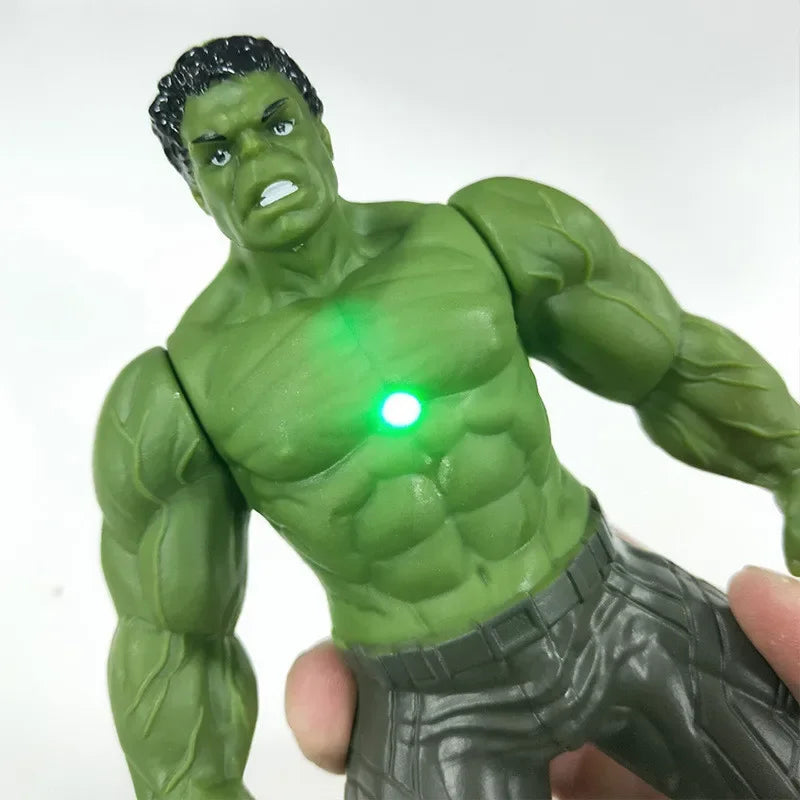 17cm Marvel Spiderman Model Anime Action Figures Spider-man Captainironman Luminous Children's Toys Decorationdolls Gifts