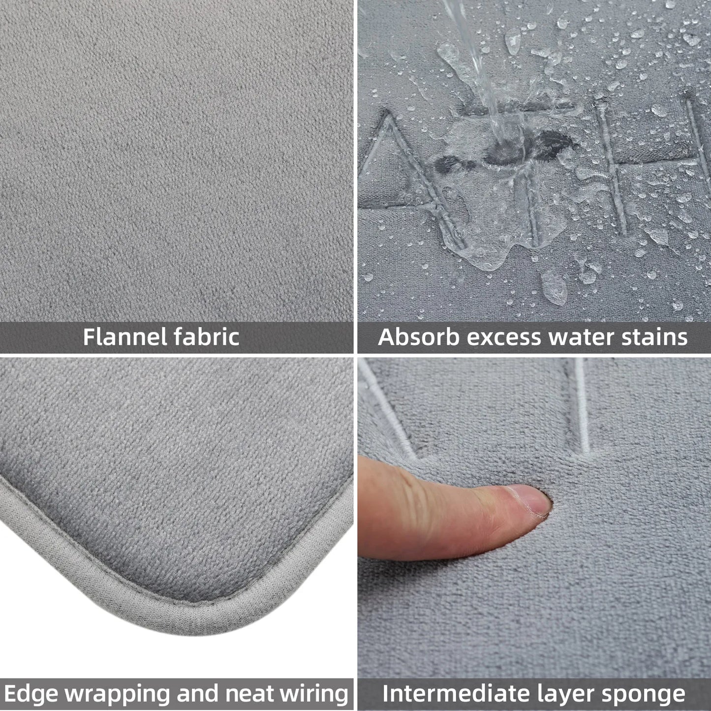 1pc Anti-Slip Cobblestone Floor Mat for Bathroom, and Absorbs Water and Reduces Slips and Falls