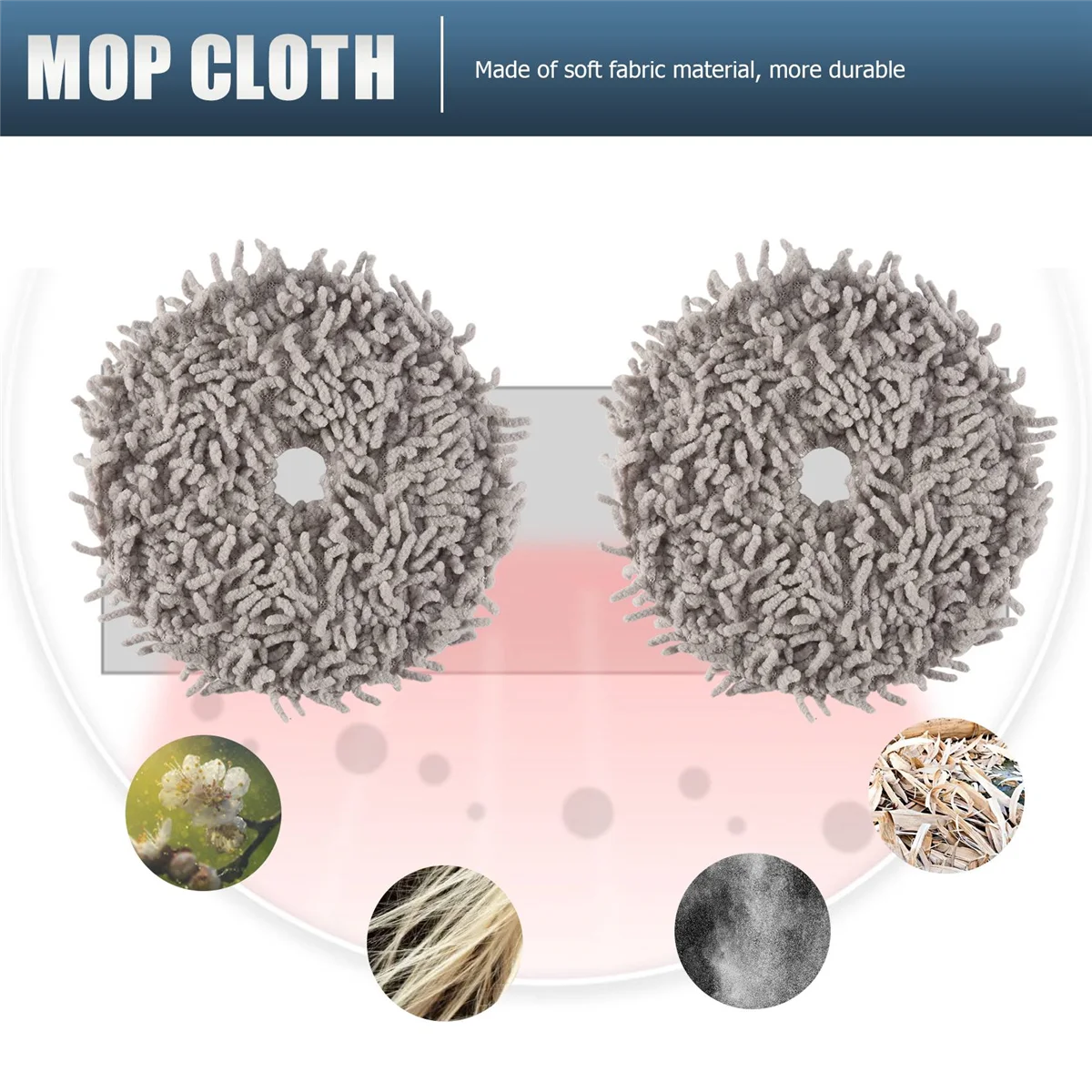 Trending 2 PCS Mop Cloth for Bot W10 Sweeping Robot Vacuum Cleaner Accessories Replacement Parts