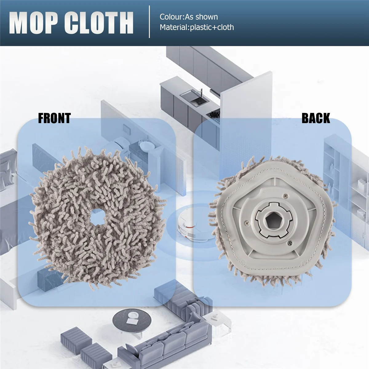 Trending 2 PCS Mop Cloth for Bot W10 Sweeping Robot Vacuum Cleaner Accessories Replacement Parts