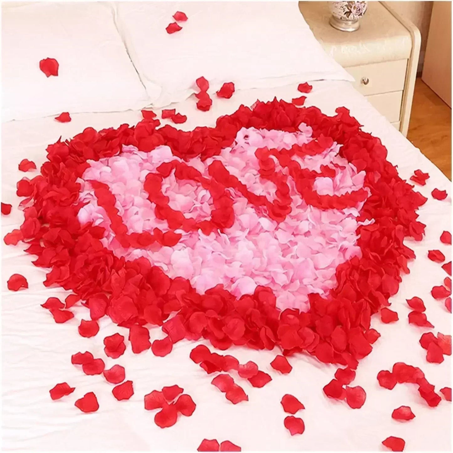 2000 Pieces of Silk Cloth with Simulated Petals, Rose Petals, Wedding Room Decoration, and Wedding Supplies