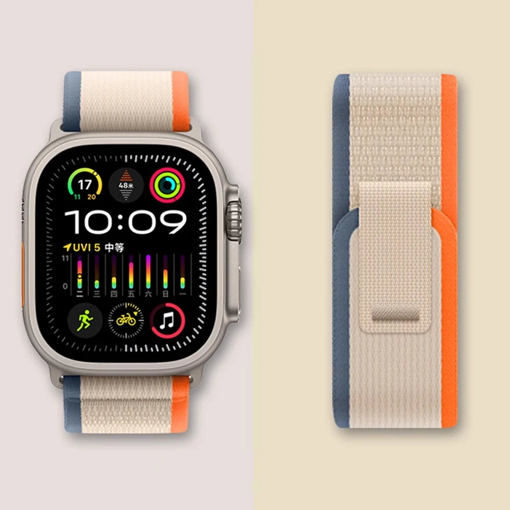 Trail loop For Apple Watch Ultra 2 Band 49mm 45mm 44mm 42mm 46mm 41mm Nylon bracelet correa iWatch Series 10 9 8 7 6 5 SE Strap