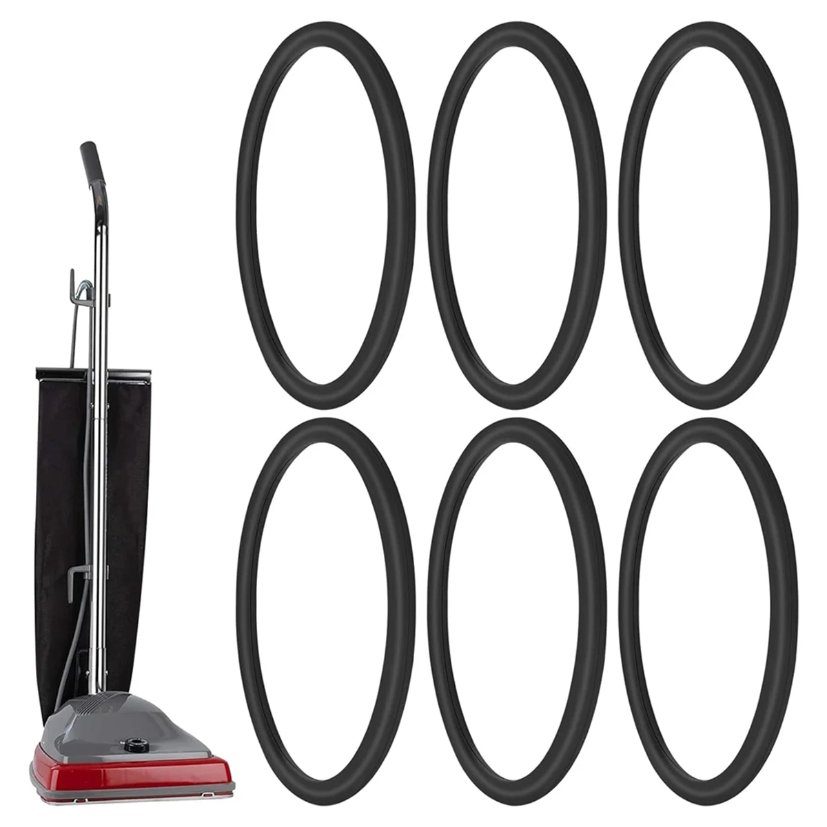 Trending 6PCS Vacuum Belt 30563B Round Vacuum Cleaner Belts Upright Vacuum Belt for Sanitaire Vacuum Cleaner Style RD