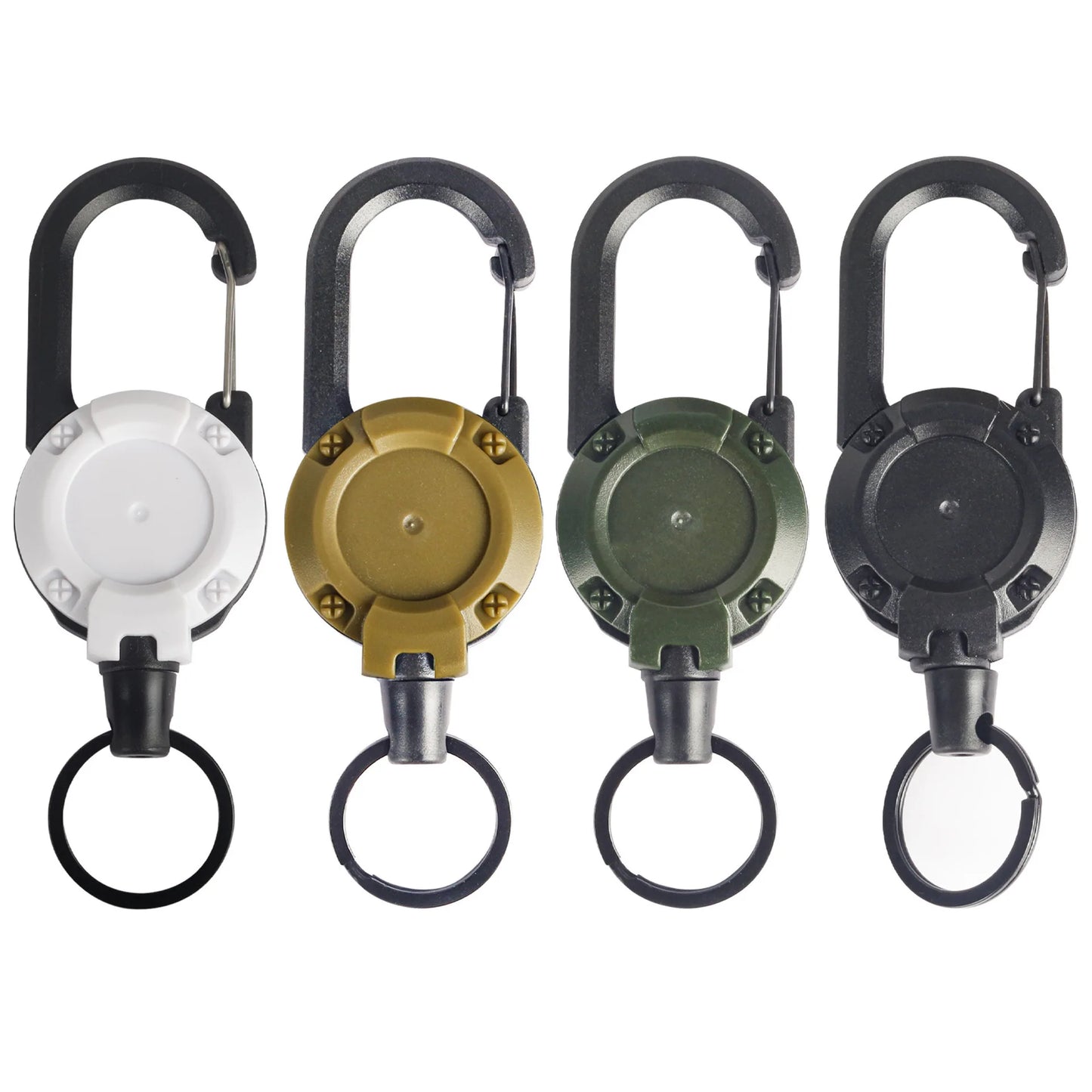 Wire Rope Sporty Retractable Key Chain Easy-To-Pull Buckle Anti-Lost High Rebound Anti-theft Metal Easy-To-Pull Buckle