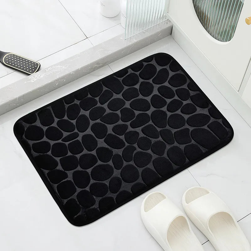 1pc Anti-Slip Cobblestone Floor Mat for Bathroom, and Absorbs Water and Reduces Slips and Falls