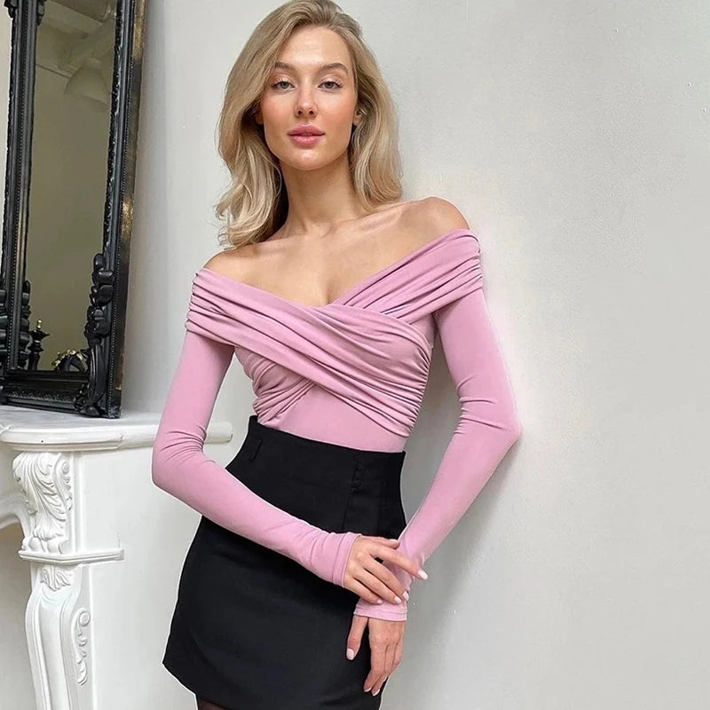 Women's Bodysuits Autumn New Black Sexy Backless Solid Corset Slim Fashion Crossed Bodysuits Long Sleeves Casual Knitted Rompers