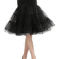Women's 50S Vintage Tulle Petticoat Half Slip Tutu Underskirt