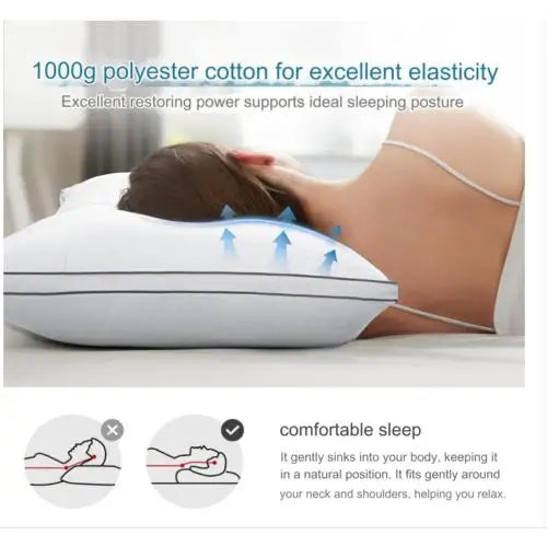 1/2 Pack High Resilience Pillows Breathable Home Pillows Washable Pillows AU