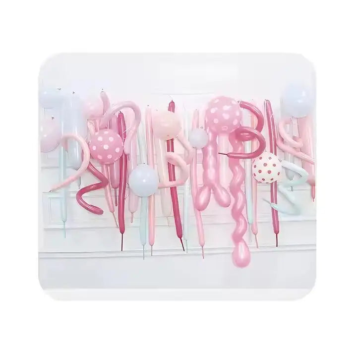 1.8G Macaron/Matte Strip Latex Balloon 15PC Blend