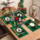 10 Piece Paper Cutlery Set for Christmas Tree Parties in the United States, Including Paper Trays, Paper Cups, Napkins, and Othe