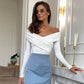 Women's Bodysuits Autumn New Black Sexy Backless Solid Corset Slim Fashion Crossed Bodysuits Long Sleeves Casual Knitted Rompers