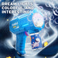 10 hole Handheld light bubble machine fully automatic electric bubble gun children's toys without battery and bubble water
