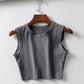 summer vintage white crop tops women biker black punk sexy tank top korean streetwear cropped sleeveless top feminino