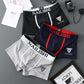 2 Piece Men's Underwear Burst of Cotton Breathable Youth Boxer Shorts Letter Trend Mid-waist Quadrangle Shorts Flat Corner Perso