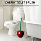 1pc Lovely Cherry Shape Lavatory Toilet Brush Red Toilet Brush Creative Holder Set Toilet Holder Bathroom Accessories