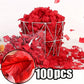 2000pcs/100Pcs Artificial Fake Rose Petals Red White Pink Roses Petal Flowers for Romantic Wedding Party Favors Decoration