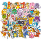 10/30/50/100pcs Pokemon Stickers Kawaii Pikachu Decals DIY Skateboard Bicycle Guitar Laptop Kids Cute Waterproof Stiker Toys