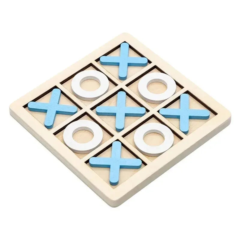 Wooden Chess Toys For Children's Puzzle Game XO Double Play Parent-Child Interaction Recommends Traditional Desktop Chess Gift