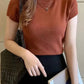 Women's Half-High Neck T-Shirt Fashion Jumper Casual Tops Korean Style Elegant Solid-Coloured Clothing Spring And Summer Season