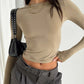 Women Casual Long Sleeve T-Shirts Spring Autumn Solid Slim Fit Pullovers Tees Shirts Female Streetwear Base Tees Tops Casual