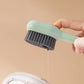1 Multifunctional Cleaning Shoe Brush Soft Automatic Liquid Shoe Brush Soap Brush with Hook Cleaning Tool, Tiny and Convenient