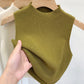 Women Knitted Tank Top Summer Fall Slim Sweater Short Sleeveless Solid Spring Autumn Sweaters Pullovers 2025