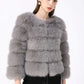 ZADORIN S-5XL Mink Coats Autumn Winter Fluffy Black Faux Fur Coat Women Elegant Thick Warm Faux Fur Jackets For Women 2024 Tops