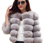 ZADORIN S-5XL Mink Coats Autumn Winter Fluffy Black Faux Fur Coat Women Elegant Thick Warm Faux Fur Jackets For Women 2024 Tops