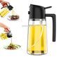 2in1 Kitchen Spray Oil Dispenser 500ml Oil Sprayer Polisher for Air Fryer Salad Grilling Roasting Cooking Kitchen Acceesories