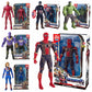 17cm Marvel Spiderman Model Anime Action Figures Spider-man Captainironman Luminous Children's Toys Decorationdolls Gifts