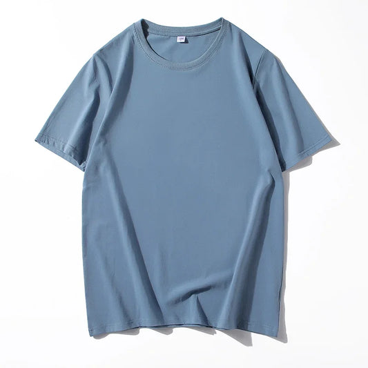 12 Color Oversized Heavyweight T Shirt for Men Summer Short Sleeve Tee 100% Cotton Plain Top Casual Men's Clothing