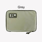 1pc Black Green Storage Bag Electronic Accessory Organizer Portable Usb Data Cable Charger Plug Travel Waterproof Organizer