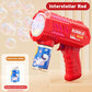 10 hole Handheld light bubble machine fully automatic electric bubble gun children's toys without battery and bubble water