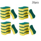 20/30pcs Dishwashing Sponge Kitchen Nano Emery Magic Clean Rub Pot Rust Focal Stains Sponge Removing Kit Cleaning Brush Sponges