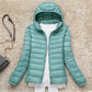 Women Puffer Jacket 15 Colors Plus Size 5XL 6XL 7XL 2025 New Spring Autumn Female Ultra Lightweight Packable Hooded Down Coats