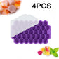 148 Cavity Honeycomb Ice Cube Trays Reusable Silicone Ice Cube Mold BPA Free Ice Maker with Removable Lids Ice Cube Maker