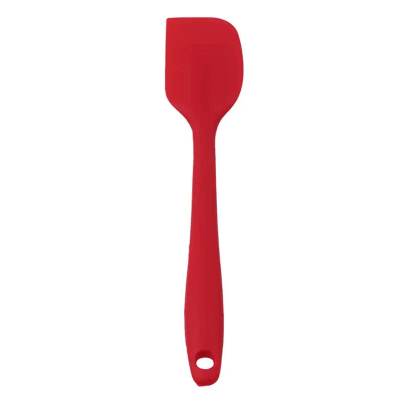 1PC Small Heat Resistant Integrate Handle Silicone Spooncolor Silicone Scraper Cake Cream Spatula Knife Kitchen Baking Tool