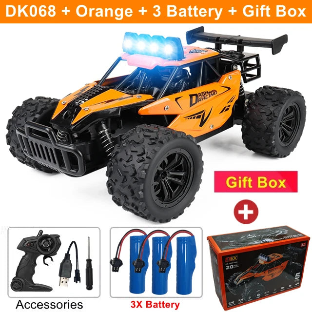 2025 New RC Car 1:16 2.4Gh Model With LED Lights 2WD Off-road Remote Control Climbing Vehicle Outdoor Cars Drift Toys Boys Gifts