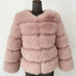 ZADORIN S-5XL Mink Coats Autumn Winter Fluffy Black Faux Fur Coat Women Elegant Thick Warm Faux Fur Jackets For Women 2024 Tops
