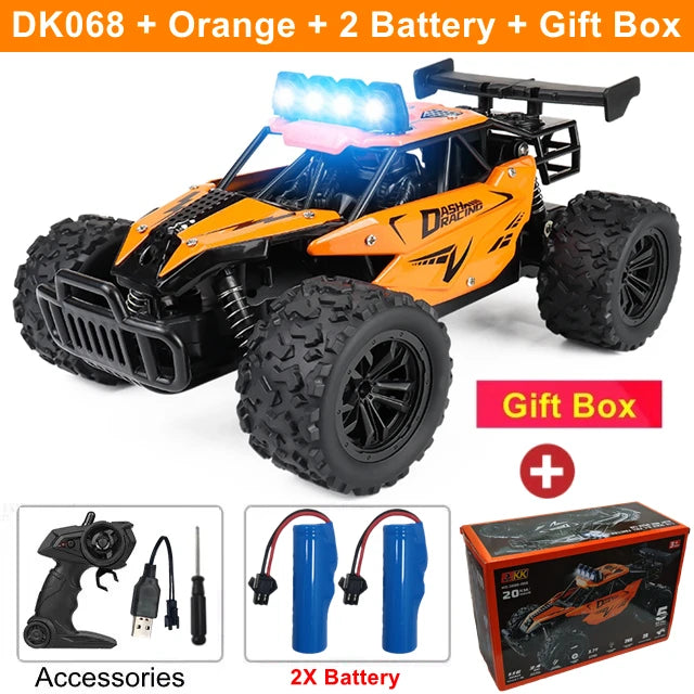 2025 New RC Car 1:16 2.4Gh Model With LED Lights 2WD Off-road Remote Control Climbing Vehicle Outdoor Cars Drift Toys Boys Gifts