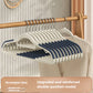 10pcs Home seamless wide shoulder clothes hanger, anti slip and anti bulging bag, thickened for both dry and wet use