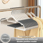10pcs Home seamless wide shoulder clothes hanger, anti slip and anti bulging bag, thickened for both dry and wet use