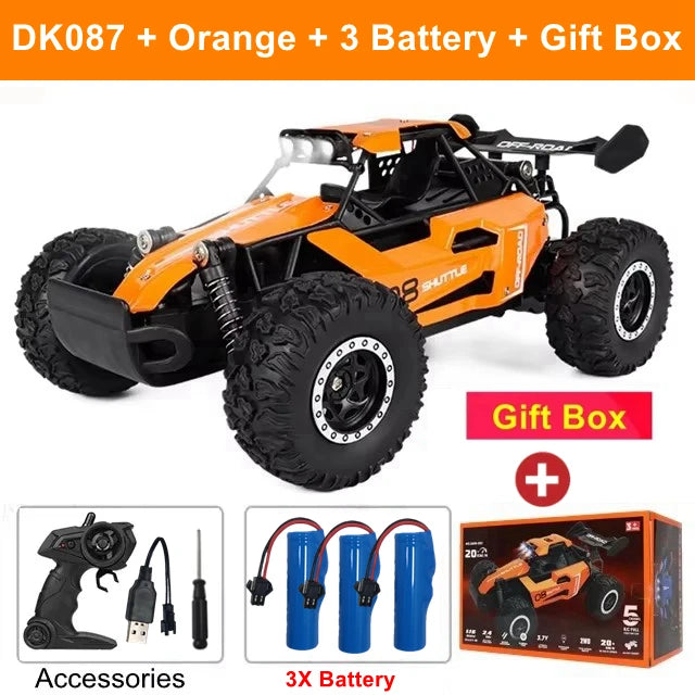 2025 New RC Car 1:16 2.4Gh Model With LED Lights 2WD Off-road Remote Control Climbing Vehicle Outdoor Cars Drift Toys Boys Gifts