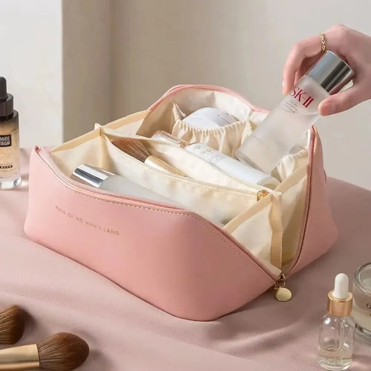 1pc Makeup Organizer Female Toiletry Bag Make Up Case Storage Pouch Luxury Lady Box, Cosmetic Bag, Organizer Bag For Travel Zip