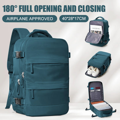 Women Men Hand Luggage Backpack Business Laptop Bag College Travel Backpack Waterproof Carry on Cabin Backpack Wizzair 40x30x20
