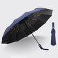 12 Bone Black Glue Fully Automatic Umbrella - Thick Durable Keel Three-Fold UV Resistant Folding Design for Protection And Style