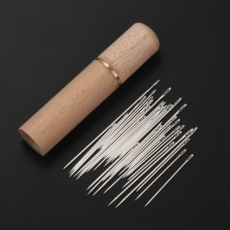 1/25/30Pcs Side Hole Blind Sewing Needles Stainless Steel Elderly Needles Hand Sewing Stitching Pin DIY Home SelfThreadingNeedle