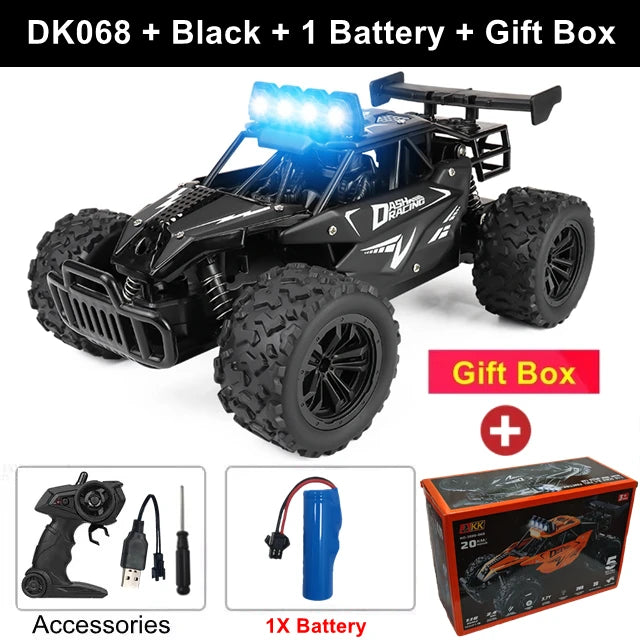 2025 New RC Car 1:16 2.4Gh Model With LED Lights 2WD Off-road Remote Control Climbing Vehicle Outdoor Cars Drift Toys Boys Gifts