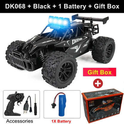 2025 New RC Car 1:16 2.4Gh Model With LED Lights 2WD Off-road Remote Control Climbing Vehicle Outdoor Cars Drift Toys Boys Gifts