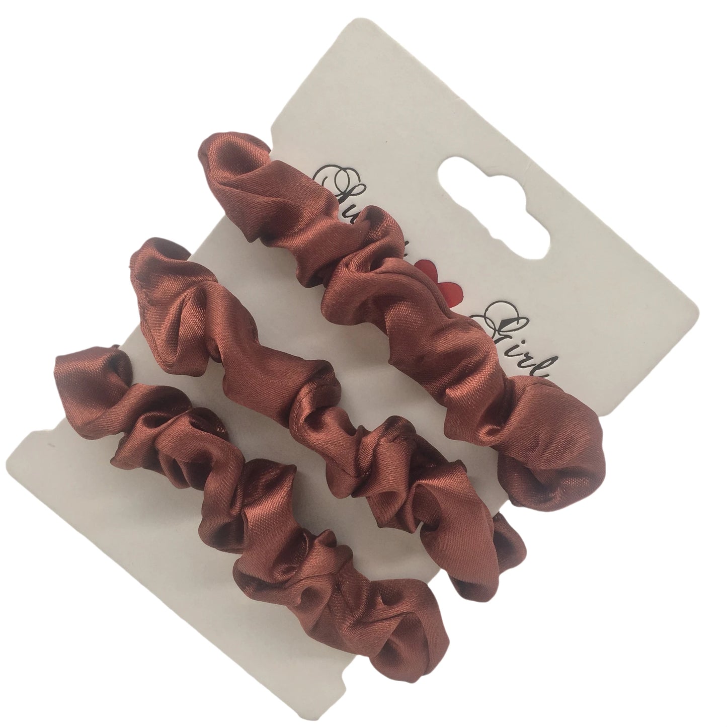 3/5/6Pcs Elegant Ponytail Holder Rubber Band Elastic Hairband Hair Accessories Silk Satin Scrunchies Women Solid Color Hair Rope